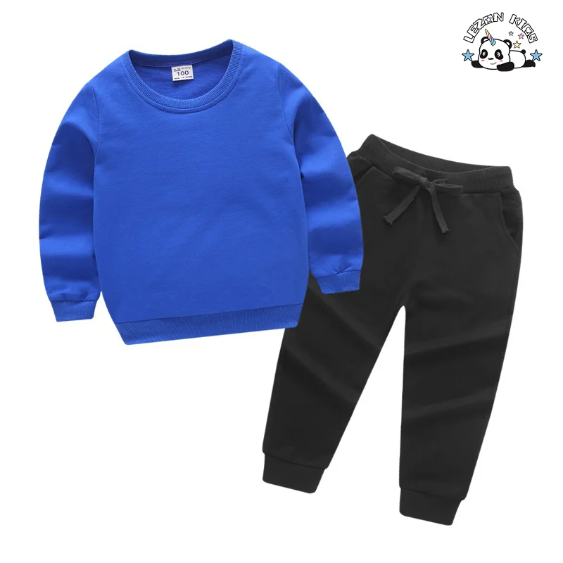 LEZONKIDS - Custom Kids Fall Winter Set Sequin Stars Sweatshirt Jogger Set Casual Girl Clothing Sets